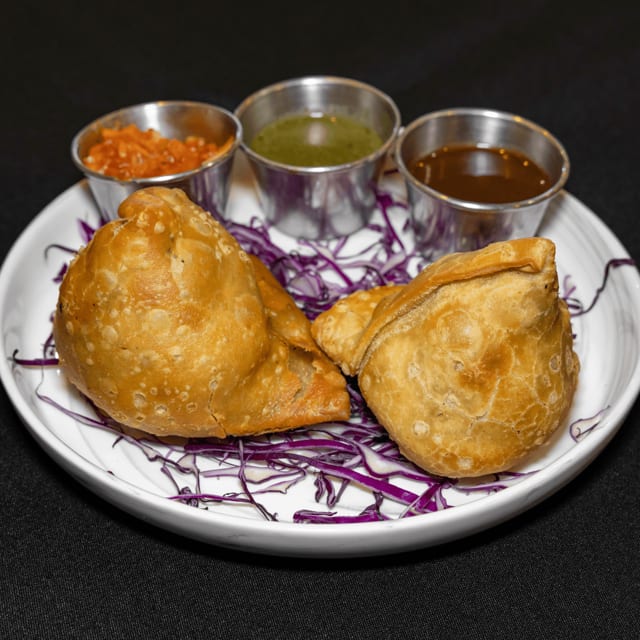 Meat Samosa (Lamb or Chicken).